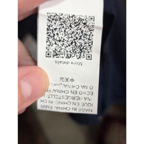 Gorgeous long sleeve navy cupcake style tiered dress w/gold foil star print 3X - Picture 3 of 10